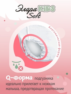 Трусики ЭлараKIDS Soft XL (12 +кг) 36шт Трусики ЭлараKIDS Soft XL (12 +кг) 36шт