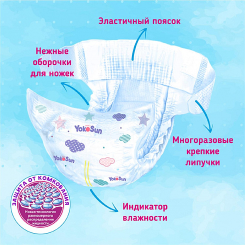 Подгузники-трусики YokoSun XXL (15-23 кг) 28 шт. Подгузники-трусики YokoSun XXL (15-23 кг) 28 шт.