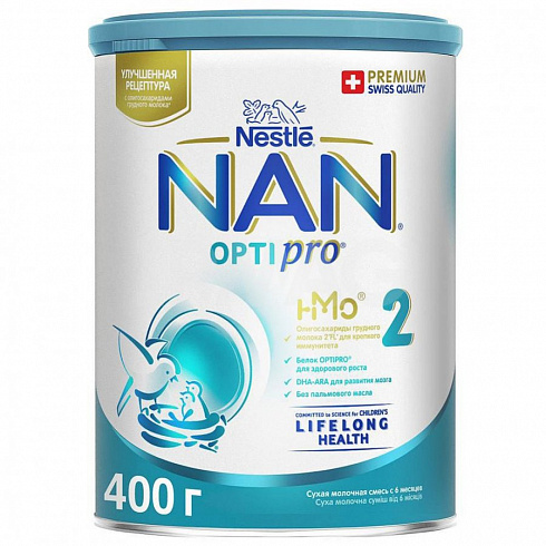 NAN 2 Optipro сухая молочная смесь с 6-12 месяцев (400 г) NAN 2 Optipro сухая молочная смесь с 6-12 месяцев (400 г)