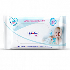 Влажные салфетки YokoSun, 18 шт