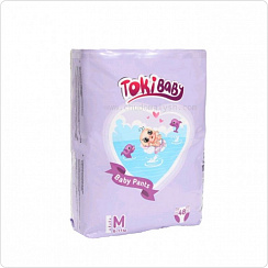 Трусики TokiBABY, размер М (6-11кг ) 48 шт Трусики TokiBABY, размер М (6-11кг ) 48 шт