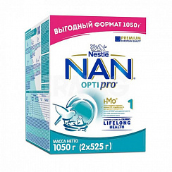 NAN 1 Optipro сухая молочная смесь с 0 месяцев (1050г) NAN 1 Optipro сухая молочная смесь с 0 месяцев (1050г)