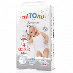 Трусики miTOmi premium NEW L (9-14 кг) 44 шт. Трусики miTOmi premium NEW L (9-14 кг) 44 шт.
