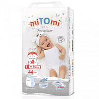 Трусики miTOmi premium NEW L (9-14 кг) 44 шт. 