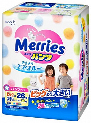 Трусики Merries XXL (15-28 кг) 26 шт. Трусики Merries XXL (15-28 кг) 26 шт.