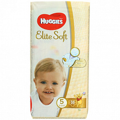 Подгузники Huggies Elite Soft 5 (12-22 кг) 56 шт. Подгузники Huggies Elite Soft 5 (12-22 кг) 56 шт.
