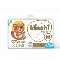 Подгузники-трусики Kioshi premium ультратонкие M 6-11кг, 42 шт Подгузники-трусики Kioshi premium ультратонкие M 6-11кг, 42 шт