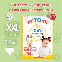 Трусики miTOmi Day ультратонкие 6/XXL (15+кг) 34 шт. 