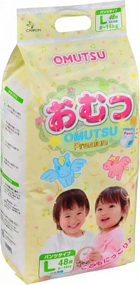 Трусики Omutsu L (9-14кг) 48 шт 