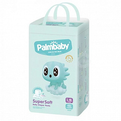 Трусики PalmBaby Super soft L (9-14 кг) 48 шт. Трусики PalmBaby Super soft L (9-14 кг) 48 шт.