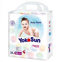 Подгузники-трусики YokoSun M (6-10 кг), 20 шт. (mini упаковка) Подгузники-трусики YokoSun M (6-10 кг), 20 шт. (mini упаковка)