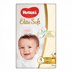 Подгузники Huggies Elite Soft 4 (8-14 кг) 66 шт. Подгузники Huggies Elite Soft 4 (8-14 кг) 66 шт.