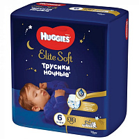 Трусики Huggies Elite Soft НОЧНЫЕ 6 (15-25 кг) 16 шт,(mini -упаковка) Трусики Huggies Elite Soft НОЧНЫЕ 6 (15-25 кг) 16 шт,(mini -упаковка)