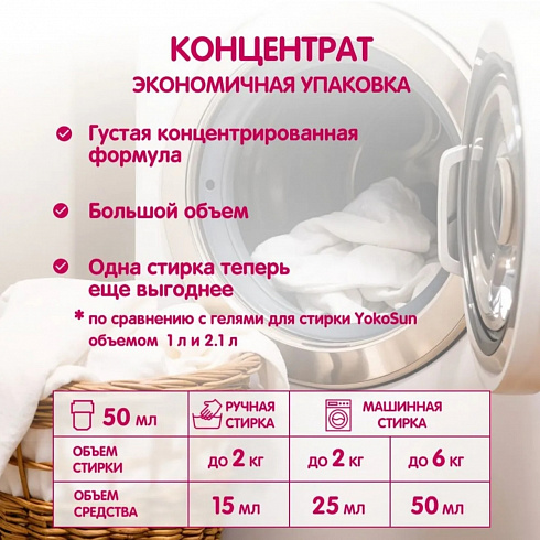 Гель для стирки YokoSun Весенняя сакура, 5 л, NEW Гель для стирки YokoSun Весенняя сакура, 5 л, NEW