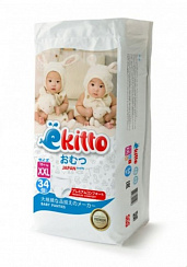 Трусики Ekitto premium  XXL  (15+кг) 34шт.
