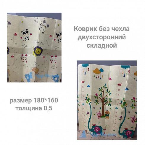 Детский коврик "Слон" (без чехла), двухсторонний складной ~180*160, толщина ~0,5 Детский коврик "Слон" (без чехла), двухсторонний складной ~180*160, толщина ~0,5