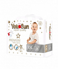 Подгузники-трусики YokoSun premium XXL (15-23 кг) 28 шт. Подгузники-трусики YokoSun premium XXL (15-23 кг) 28 шт.