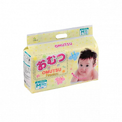 Подгузники Omutsu M (6-11кг) 52шт Подгузники Omutsu M (6-11кг) 52шт