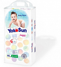 Подгузники-трусики YokoSun L (9-14 кг) 44 шт. Подгузники-трусики YokoSun L (9-14 кг) 44 шт.
