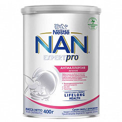 NAN Антиаллергия сухая смесь 400гр NAN Антиаллергия сухая смесь 400гр