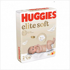 Подгузники Huggies Elite Soft 2 NEW (4-6 кг) 82 шт. Подгузники Huggies Elite Soft 2 NEW (4-6 кг) 82 шт.