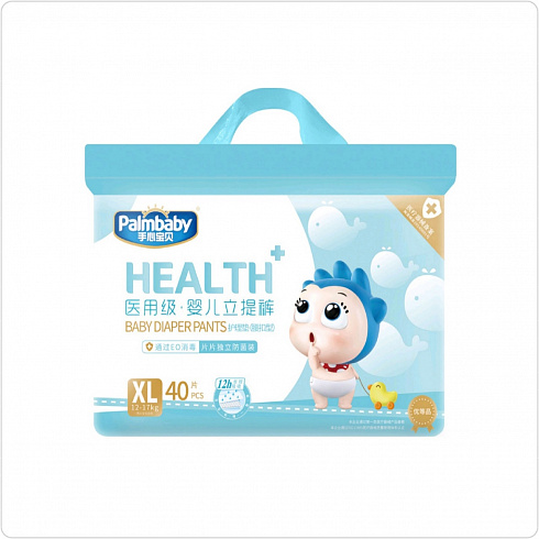 Трусики детские Palmbaby HEALTH+ XL 12-17 кг/ 40 шт Трусики детские Palmbaby HEALTH+ XL 12-17 кг/ 40 шт