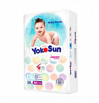 Трусики YokoSun М 6-10 кг/58шт , уцененный товар Трусики YokoSun М 6-10 кг/58шт , уцененный товар