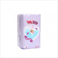 Трусики TokiBABY, размер L (9-14 кг ) 42 шт Трусики TokiBABY, размер L (9-14 кг ) 42 шт